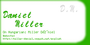 daniel miller business card